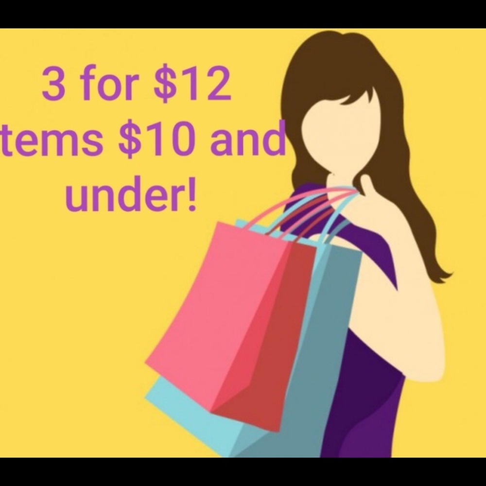 Bundle 3 items for $12🦋